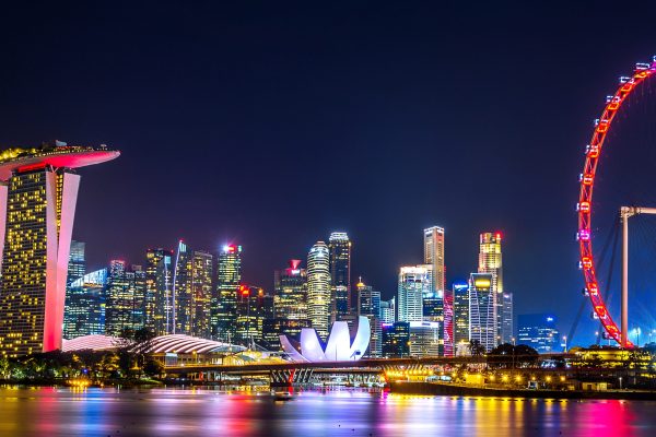 Cityscape in Singapore.