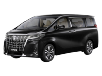 Black luxury van with sleek design and modern features