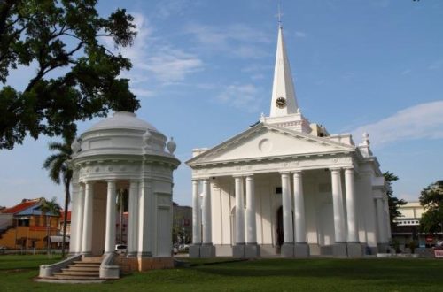 19th Century Anglican church within george town in Malaysia, Penang.