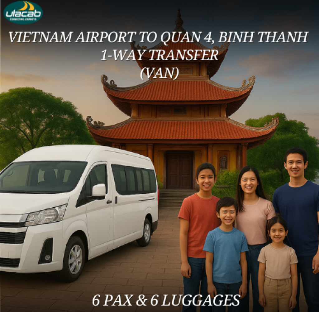 Quan 4, Binh Thanh 1 way transfer in large people carrier