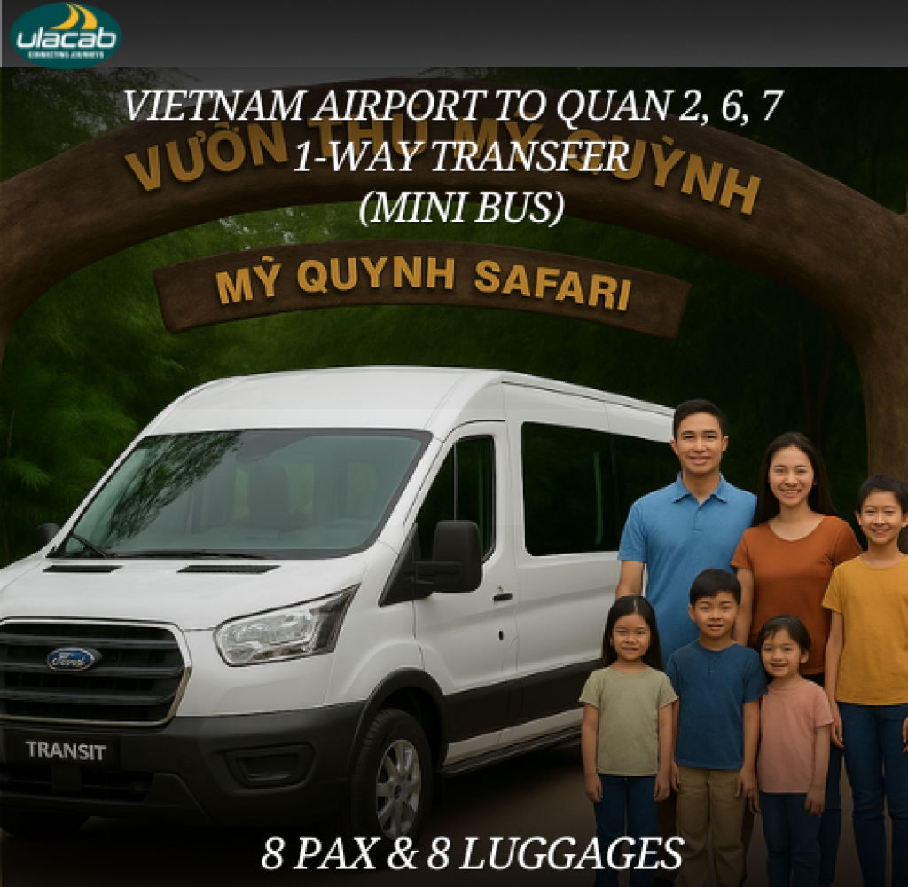 Quan 2, 6, 7 1 way transfer in mini bus