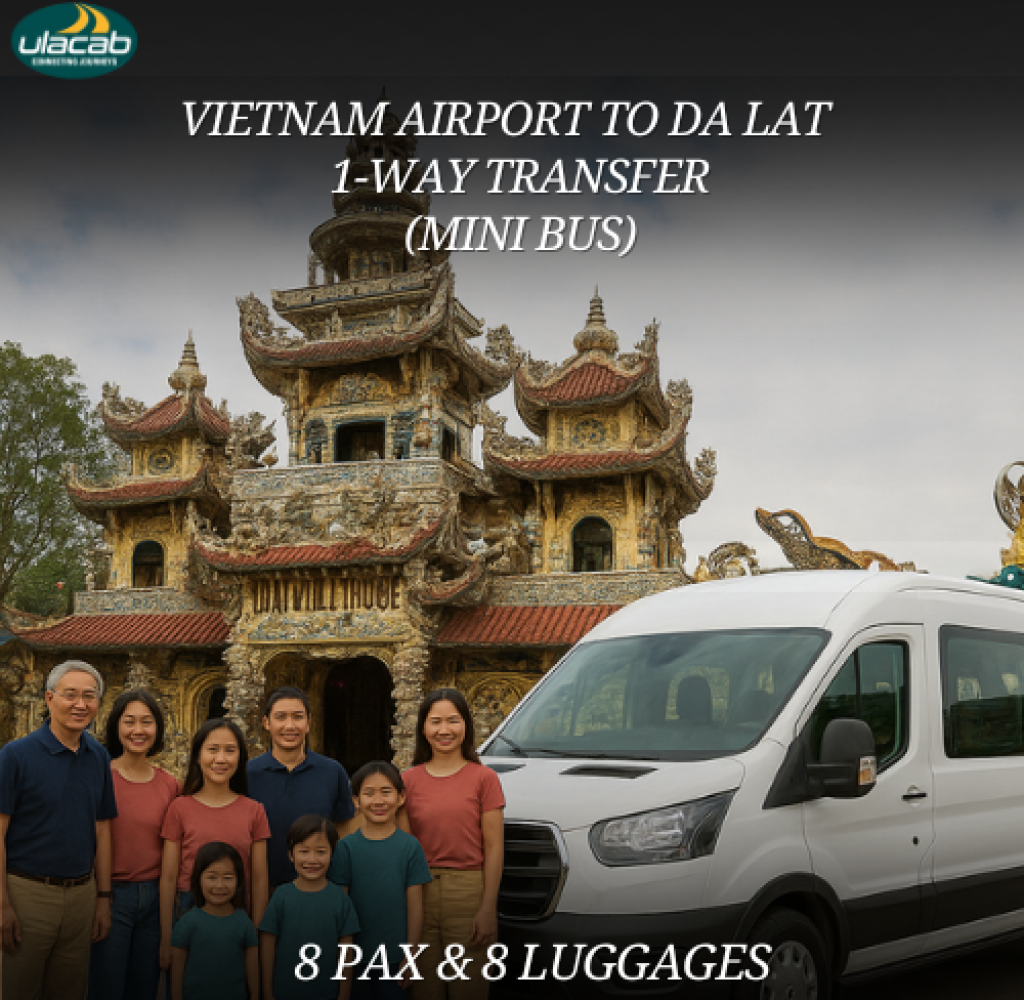 Da Lat 1 way airport transfer in mini bus