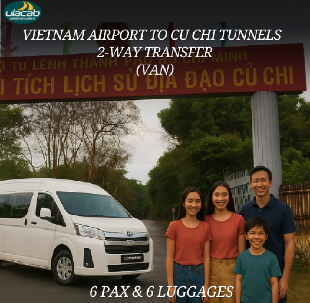 Cu Chi Tunnels 2 way airport transfer in van