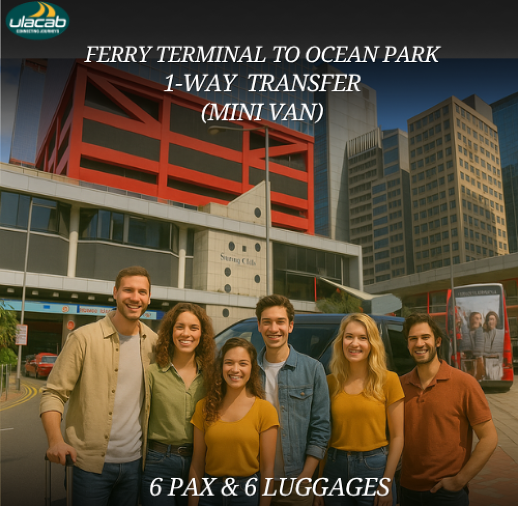 Hong Kong to Ocean Park minivan 1-way transfer