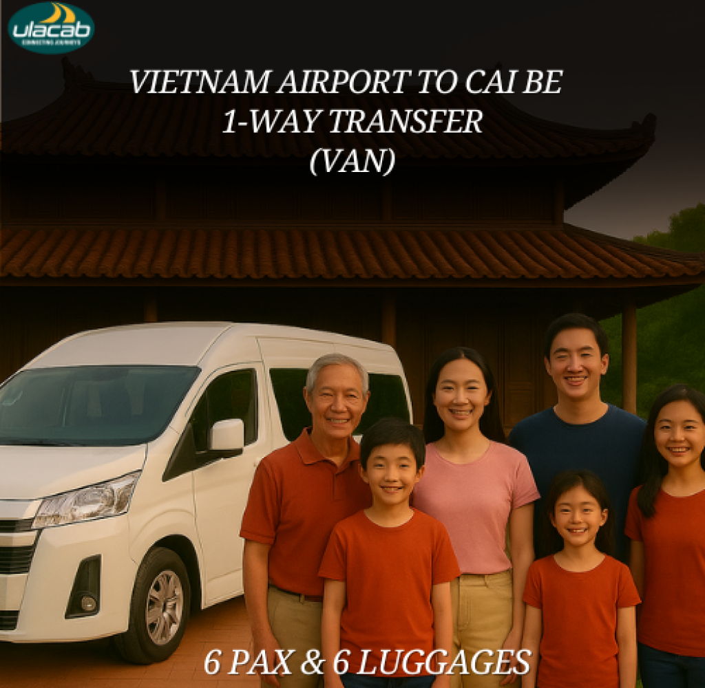 Cai be 1 way airport transfer in van