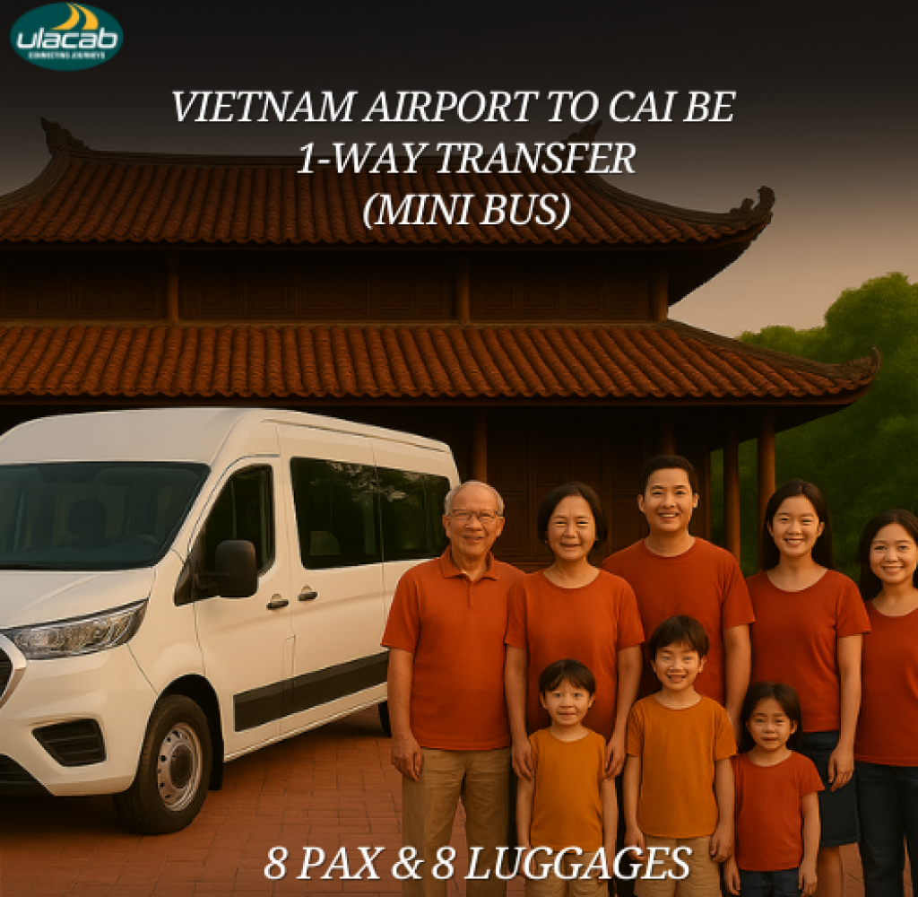 Cai be 1 way airport transfer in mini bus