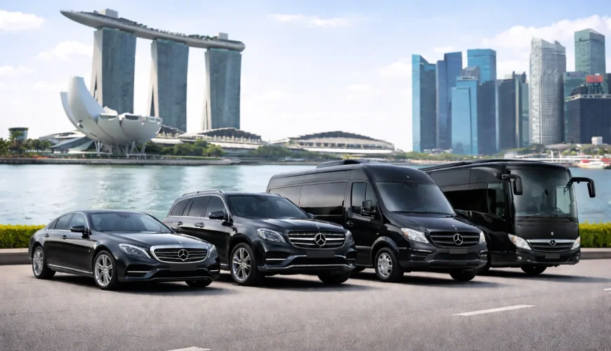 Different vehicle types available for hourly rental in Singapore.