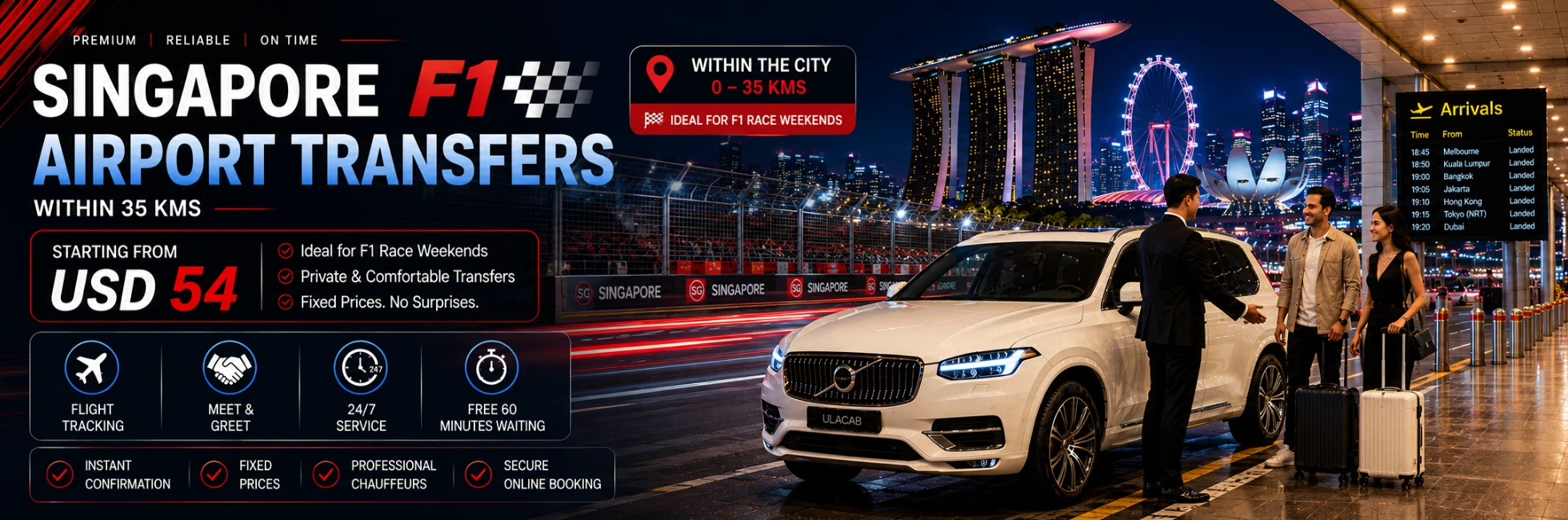 Hero image for landing page for sirport transfer to inside city area