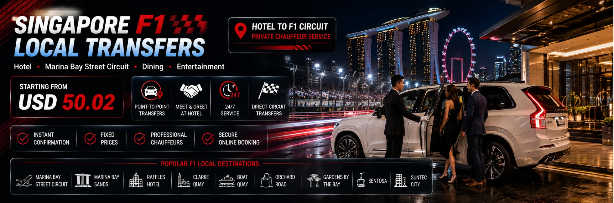 Hero banner for F1 local transfer in singapore